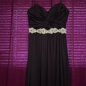Dark Purple Long Formal Sweetheart Neckline Strapless Dress